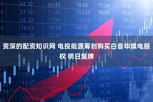 资深的配资知识网 电投能源筹划购买白音华煤电股权 明日复牌