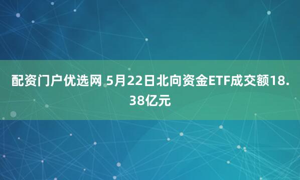 配资门户优选网 5月22日北向资金ETF成交额18.38亿元