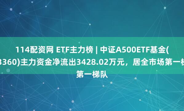 114配资网 ETF主力榜 | 中证A500ETF基金(563360)主力资金净流出3428.02万元，居全市场第一梯队